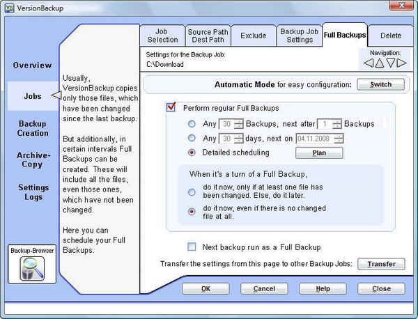 VersionBackup