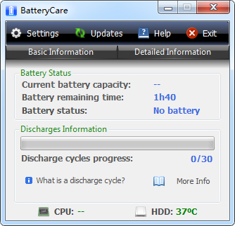笔记本电池监控软件(BatteryCare)