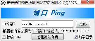 新云端口延迟检测软件