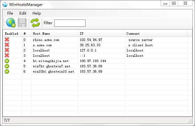 WinHostsManager(hosts文件修改工具)