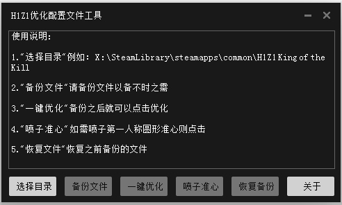 H1Z1优化配置文件工具