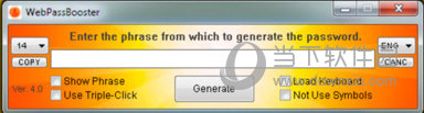WebPassBooster(随机密码生成工具)
