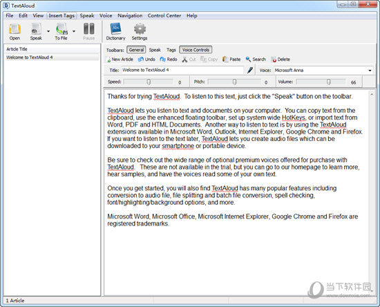 TextAloud(语音阅读软件)