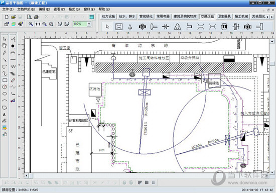 品茗施工现场平面布置图绘制软件破解版