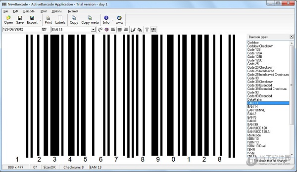 ActiveBarcode(条形码生成器)