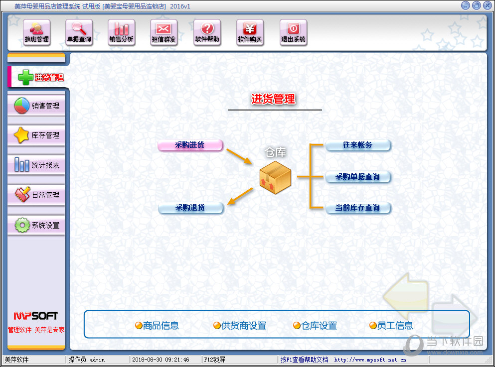 美萍母婴用品店管理系统2016